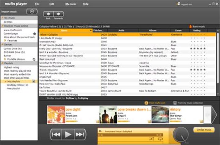 New Mufin Player Sorts Music By Sound